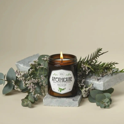 Bougie Huile Essentielle Méditation