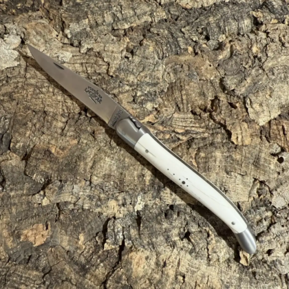 Couteau Pliant en Os & deux mitres