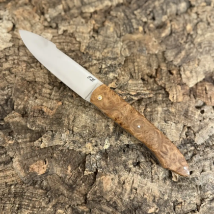 Le Gueuleton – Loupe d’Amboine & lame carbone
