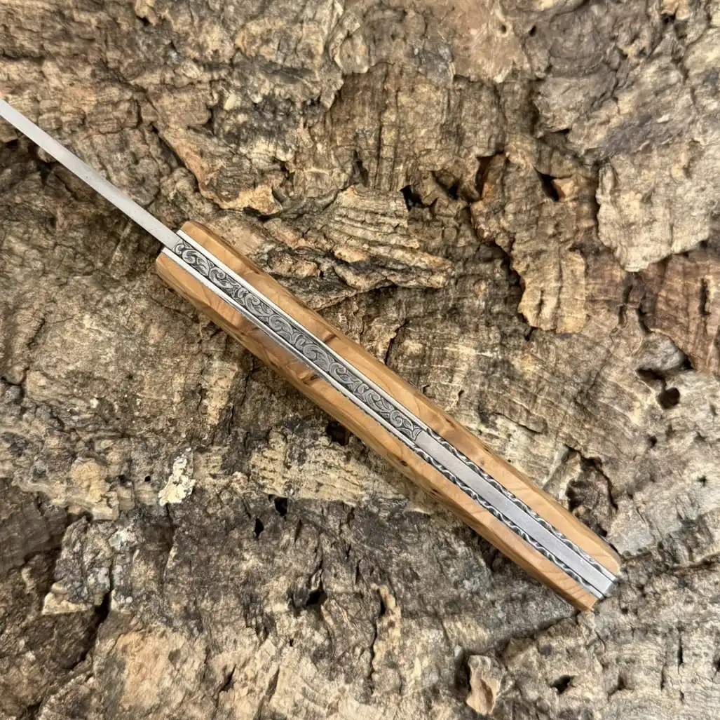 Couteau pliant – Loupe de Thuya