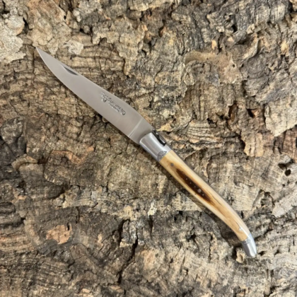 Couteau pliant – Ivoire de mammouth – 2 mitres