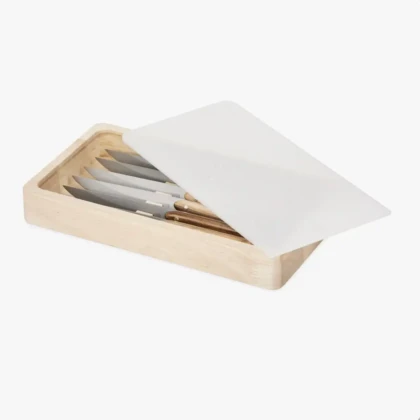 Set de 6 couteaux de table en Noyer