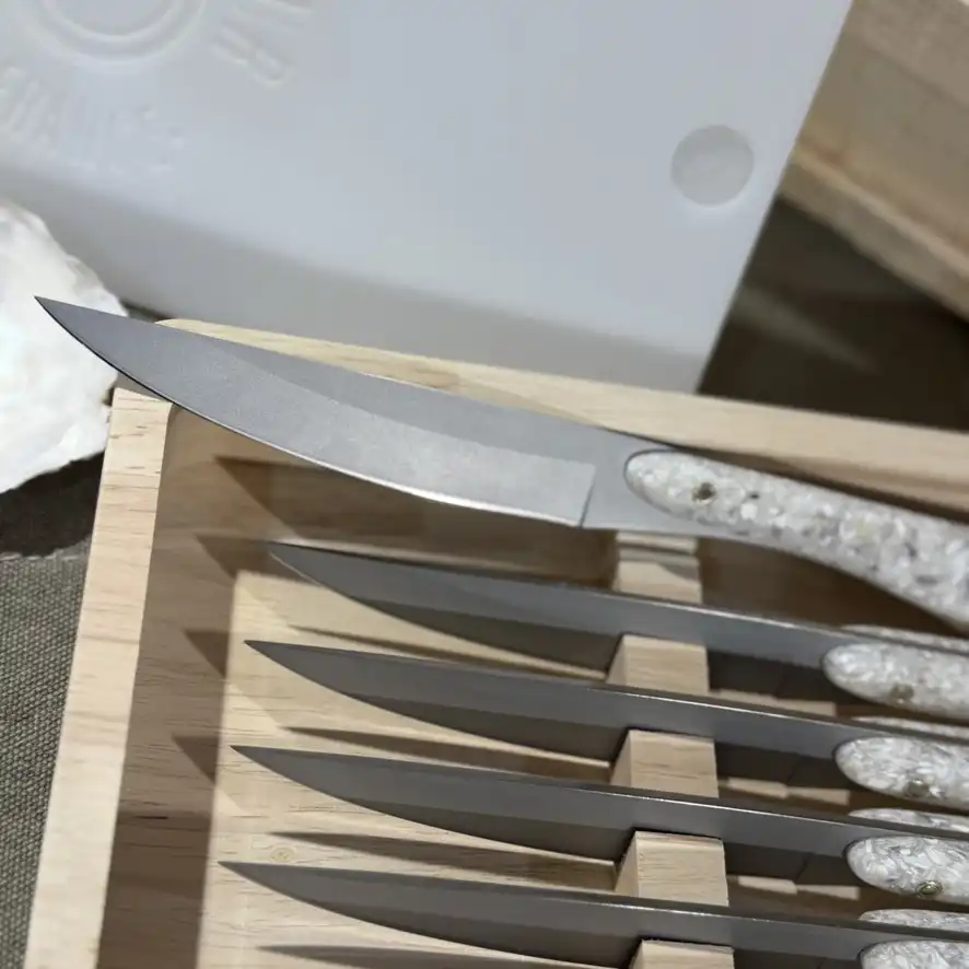 Set de 6 couteaux de table en Coquilles d’huitres