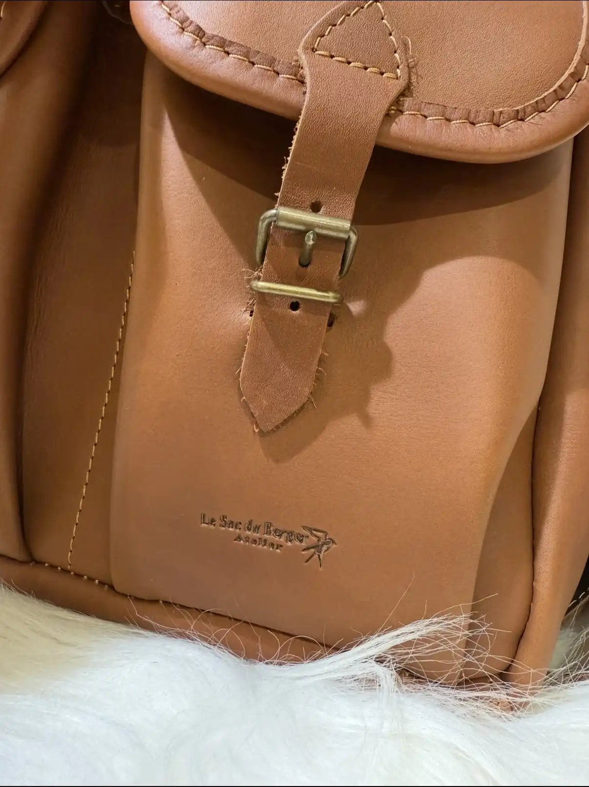 Sac à dos Larzac cuir Fauve