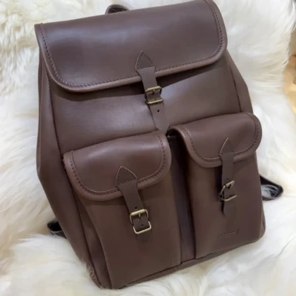 Sac à dos Larzac cuir Moka