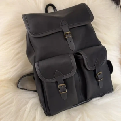 Sac à dos Larzac cuir noir