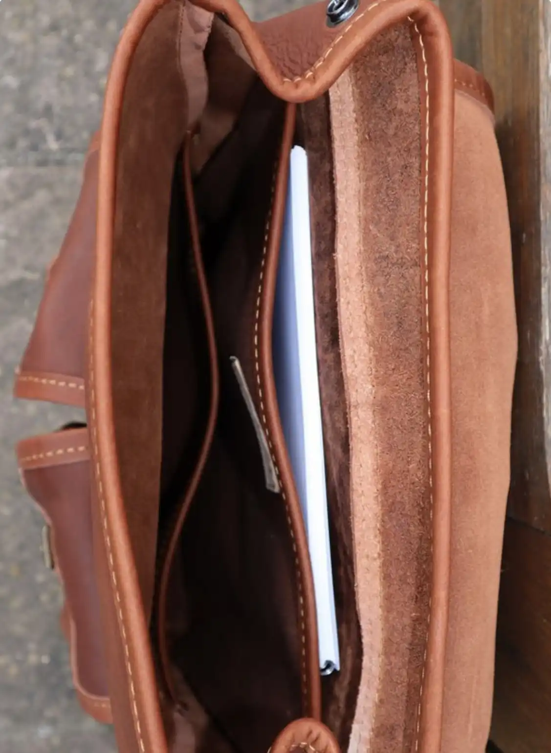 Sac à dos Larzac cuir Fauve