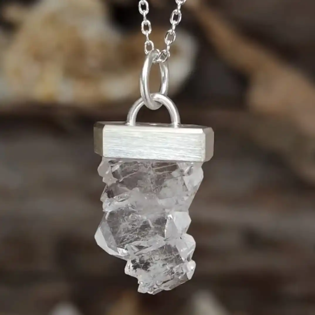 Collier Quartz à âme du Mont-Blanc
