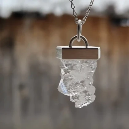 Collier Quartz à âme du Mont-Blanc