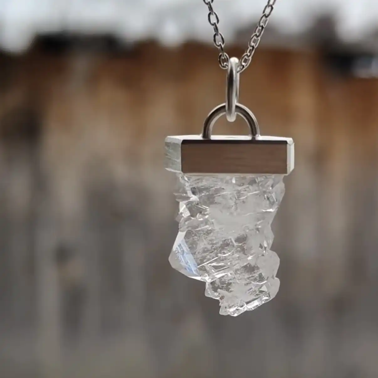 Collier Quartz à âme du Mont-Blanc