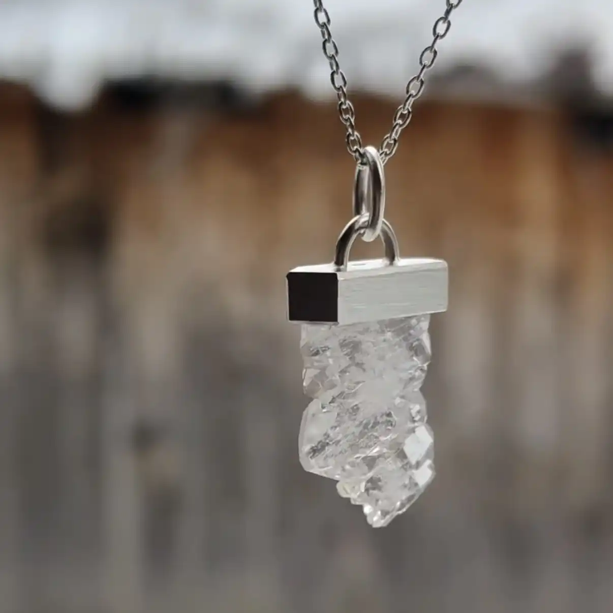 Collier Quartz à âme du Mont-Blanc