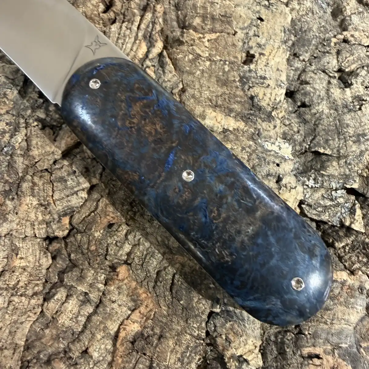 Le Cerbère en Loupe d&rsquo;Amboine teintée