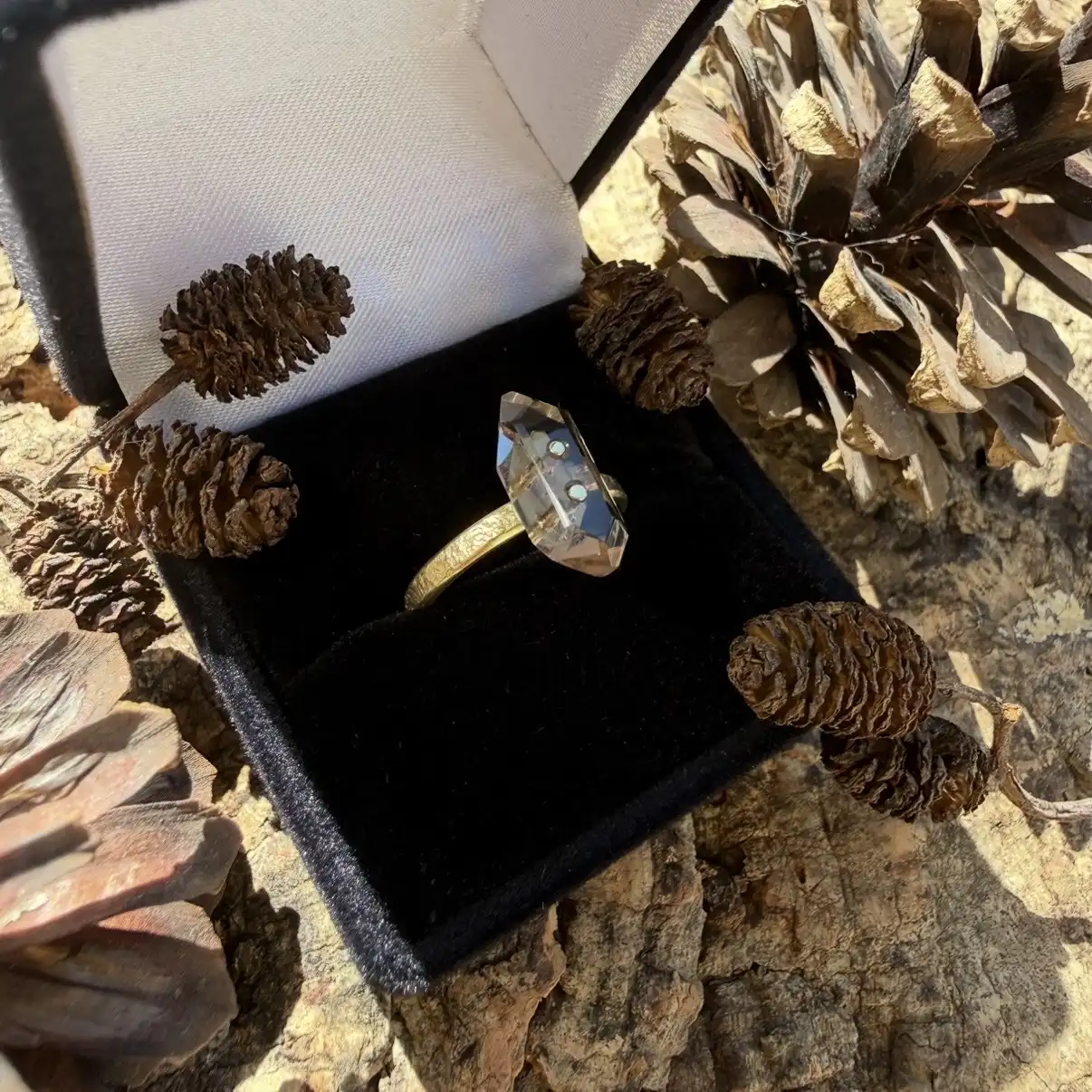 Bague en Quartz du Mont-Blanc