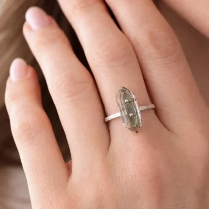 Bague en Quartz du Mont-Blanc
