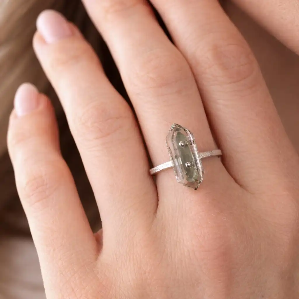 Bague en Quartz du Mont-Blanc