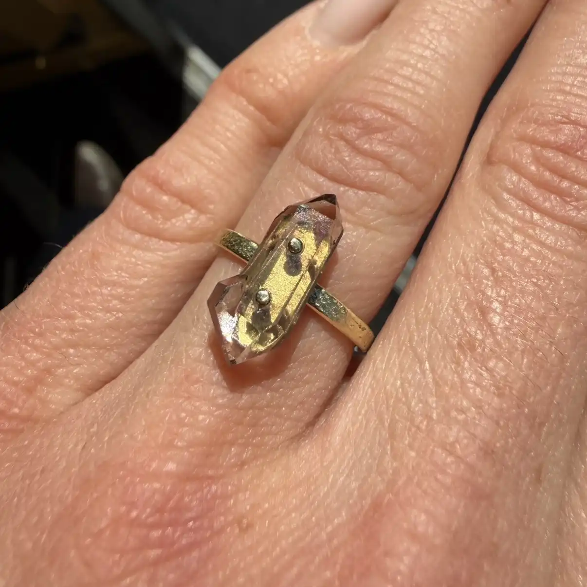 Bague en Quartz du Mont-Blanc