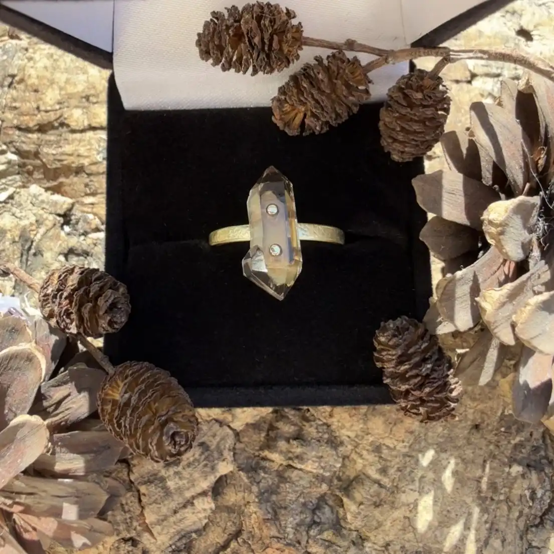 Bague en Quartz du Mont-Blanc