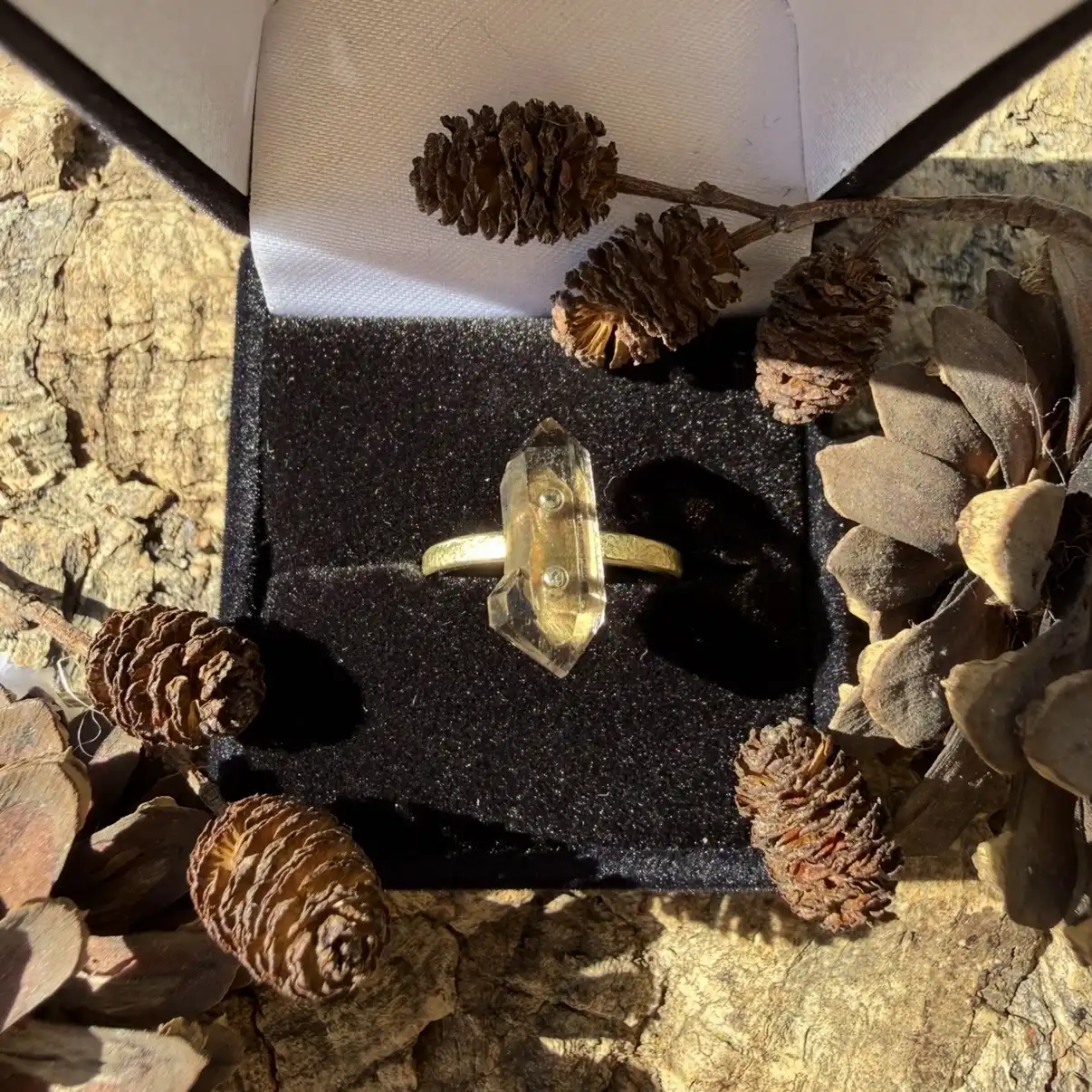 Bague en Quartz du Mont-Blanc