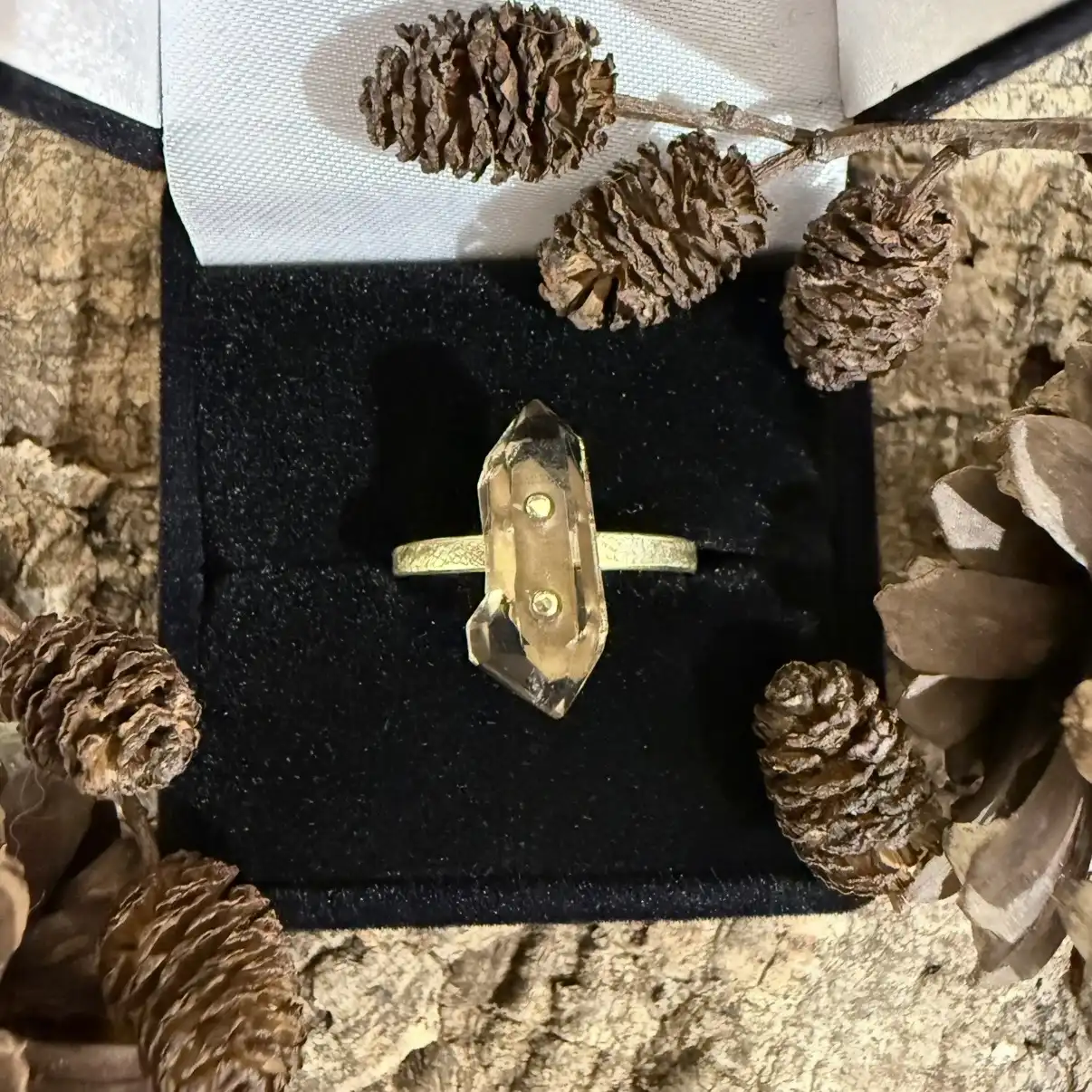 Bague en Quartz du Mont-Blanc