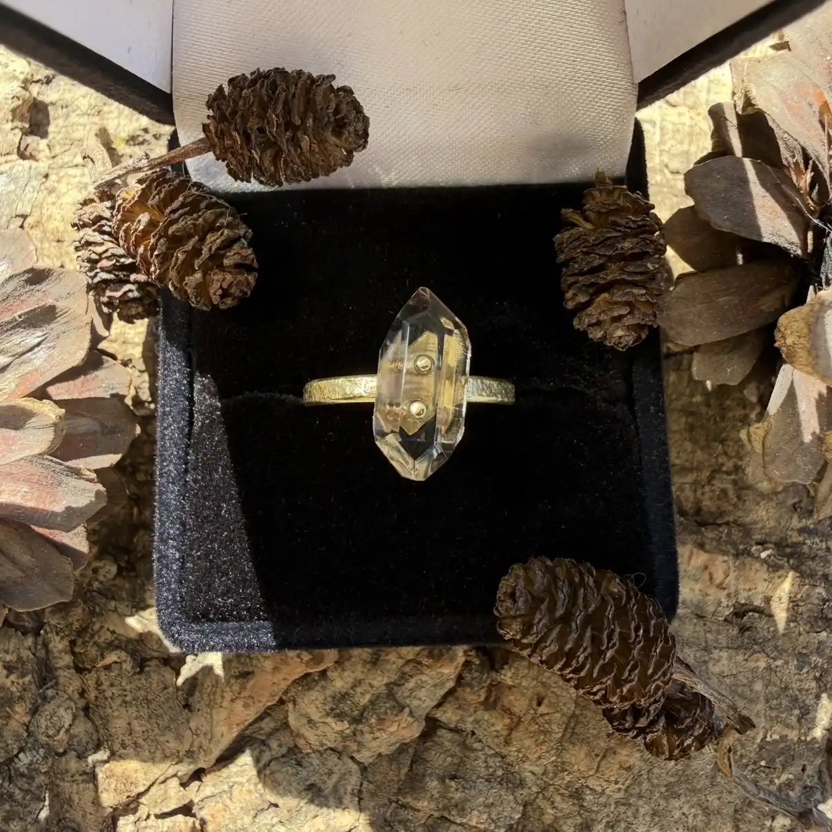 Bague en Quartz du Mont-Blanc